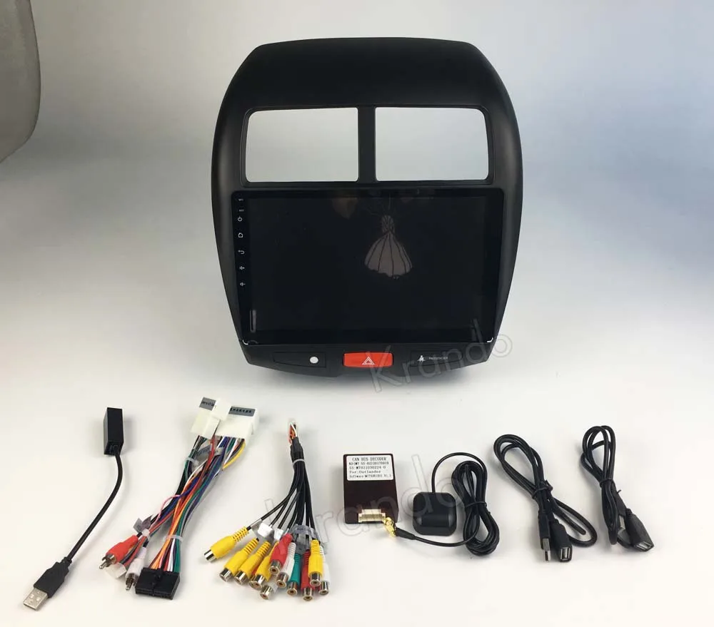 Flash Deal Krando Android 7.1 10.1" (no dvd) car multimedia for peugeot 4008 for Mitsubishi ASX For Citroen C4 Aircross radio navigation 16