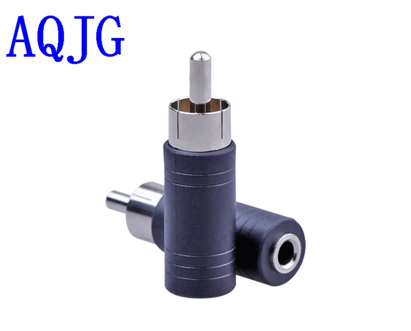 10 pcs silver Plated 3.5 mm Female Mono Jack To AV RCA Plug Male Audio extension Adapter Connector AQJG | Обустройство дома