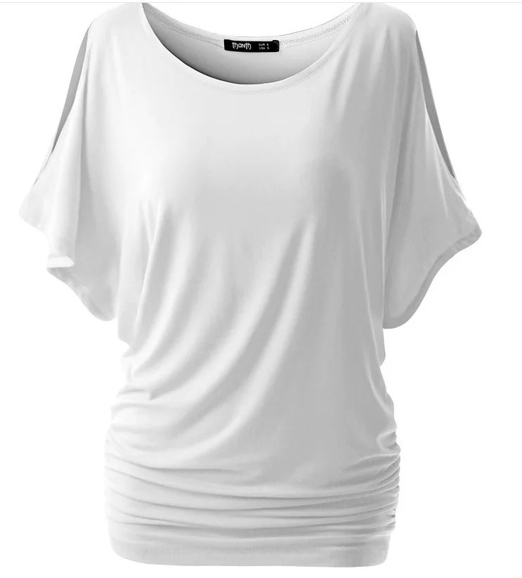 

harajuku tshirt women korean casual hollow out o-neck batwing sleeve plus size japanese womens clothing gothic t shirt