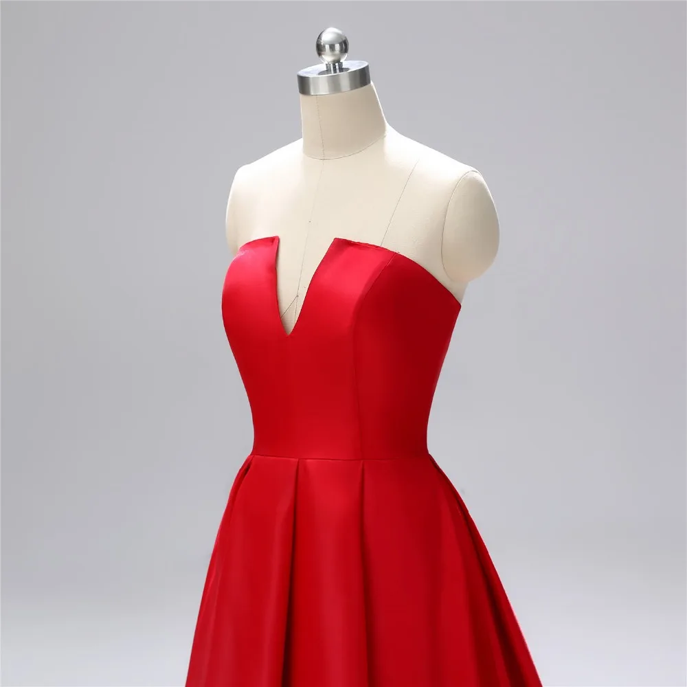 Elegent Long Evening Dress 2019 Red Strapless Vestido De Festa A Line Formal Dress Prom Dresses Robe De Soiree L1129 Elegent Long Evening Dress 2019 Red Strapless Vestido De Festa A Line Formal Dress Prom Dresses Robe De Soiree L1129