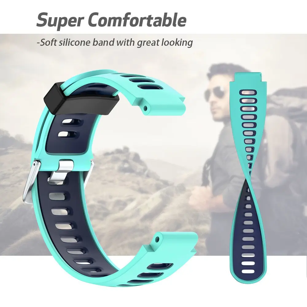 Ремешок для смарт-часов Garmin Forerunner 235/220/230/620/630/735XT спортивный силиконовый ремешок для смарт-часов Garmin Forerunner 735XT часы-браслет