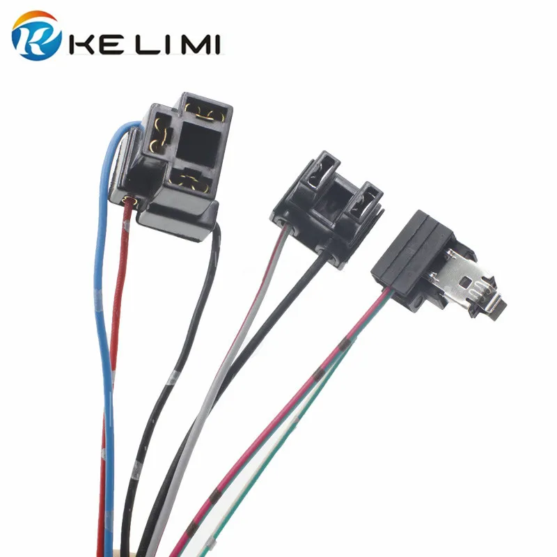 KELIMI 4x H1 halogen bulb connector socket extension wire H4 power plug adapter connector H7 halogen bulb socket lamp holders diy ceramic h4 socket bulb connector orange white 2 pcs