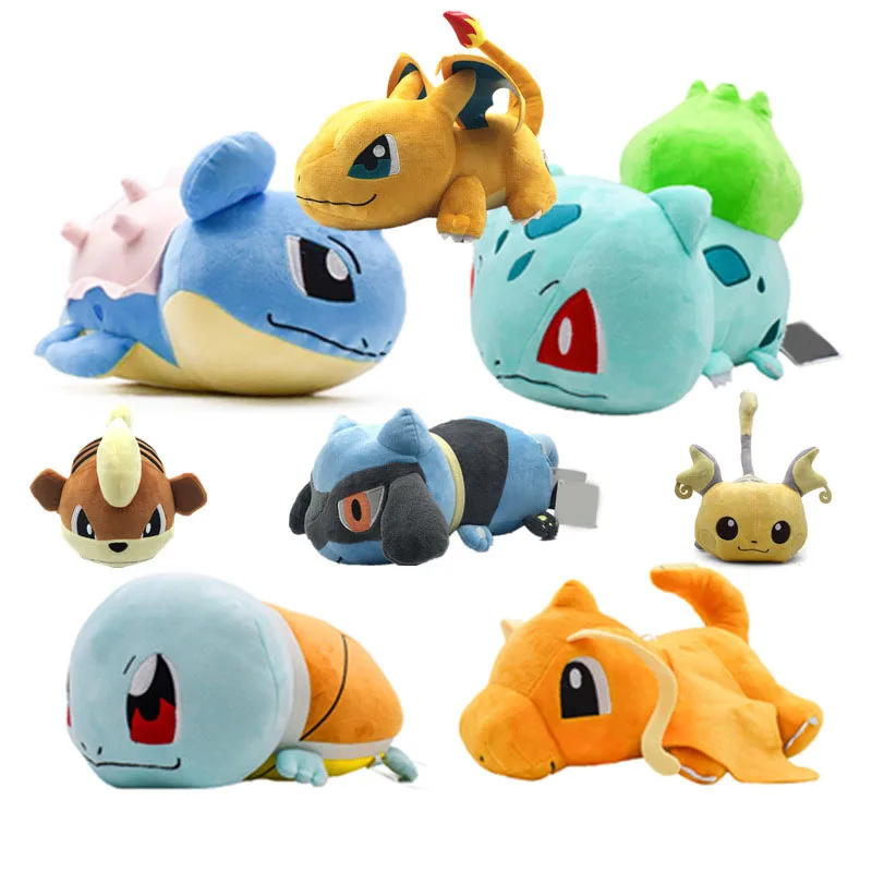 

TAKARA TOMY POKEMON Japan Anime Bulbasaur Stuffed Plush Toys Pokemon Kawaii Soft Toys Gifts For Children Cartoon Pokemon Toys