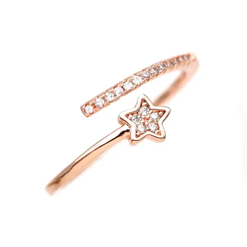

Women's Star Ring Adjustable Double Layer Rings New Fashion Jewelry Wholesale