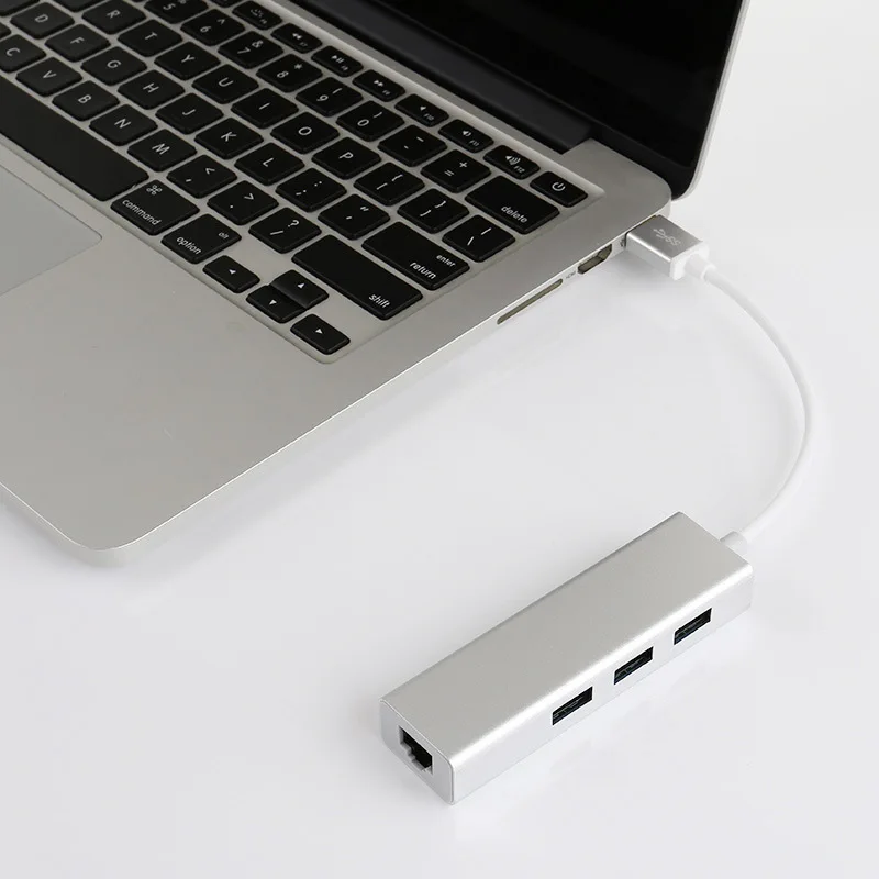 USB 3.0 Hub 10/100/1000 Mbps to RJ45 Gigabit Ethernet LAN Wired Network Adapter Converter for Windows Mac Computer | Электроника