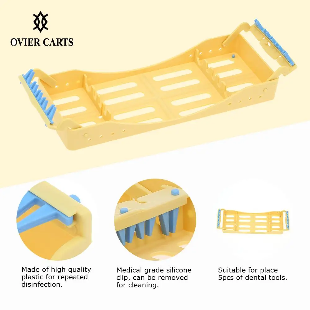 Dental Instrument Disinfection Box Dentist Tools Dental Plastic Sterilization Rack