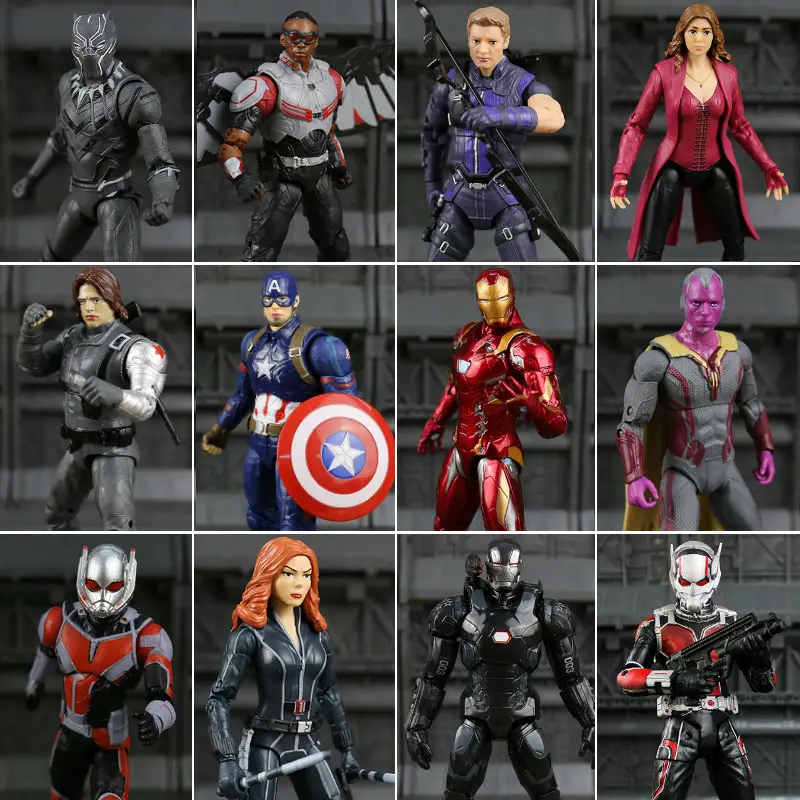 Endgame Скарлет колдунья пантера Сокол ПВХ фигурка Коллекционная модель игрушки|model