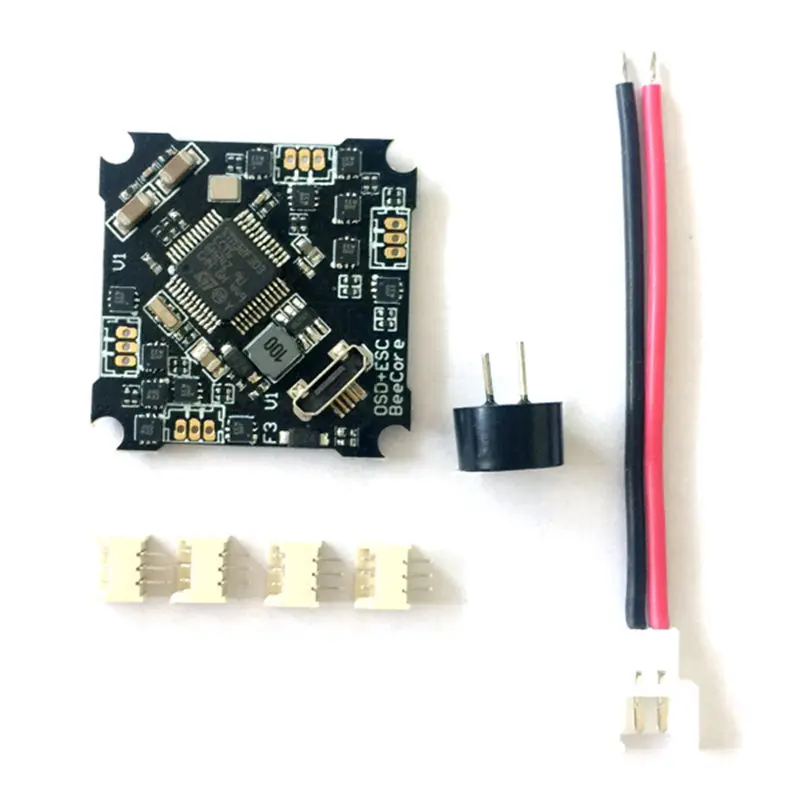 

High Quality BeeCore OMNIBUS F3 V1 Flight Controller Built-in OSD Integrated 5A Blheli_S DSHOT600 Brushless ESC For RC Toy Accs