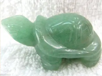 

Chinese Green Handcraft Donglin Jade (Dongling jade) Figurine Tortoise Statue 50mm
