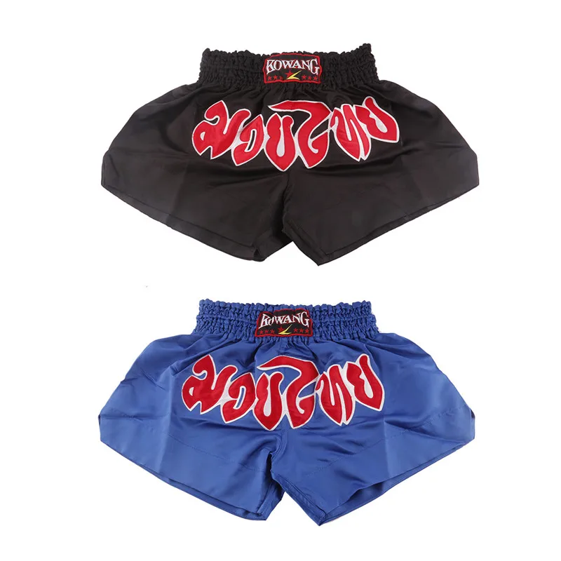 

3 Colors Daddy Chen Brand Muay Thai Boxing Shorts for Men Women Sanda MMA Kick Fight Boxing Trunks Wushu Sports Training Short