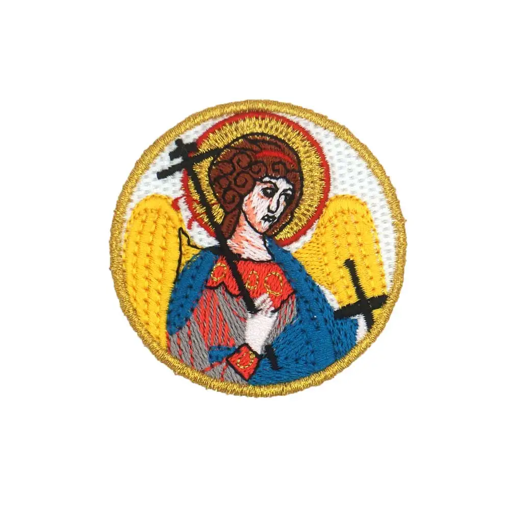 

Virgin Mary Patch Embroidered Applique Sewing Label punk biker Patches Clothes Stickers Apparel Accessories Badge