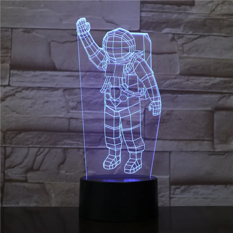 

Cosmos Astronauts Decorative Lamp 3D Night Light USB Illuminator LED Bulb Multicolor Flash Christmas Gifts Children's Kid Toy