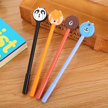 

40 PCs Creative Cartoon Covering Eyes Animal Neutral Pen Cute Learning Stationery Waterborne Office Pen