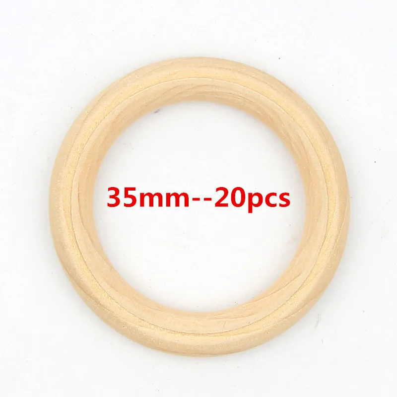 15-100 мм необработанные деревянные круглые деревянные бусины для самостоятельного изготовления ювелирных изделий серьги - Цвет: 35