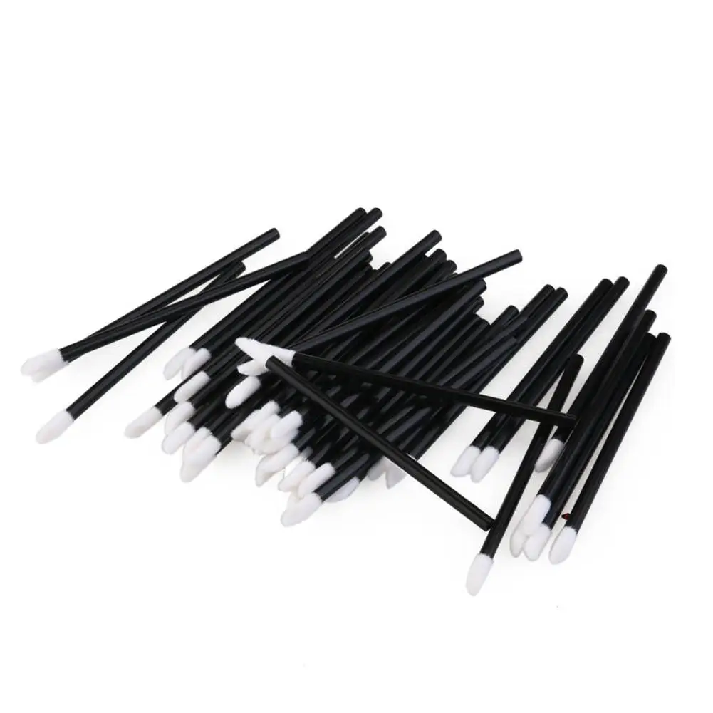 

100pcs Disposable Make Up Lip Brushes Lipstick Brush Wands Gloss Swab Cosmetic Cleaning Mascara Applicators Makeup Brush Set