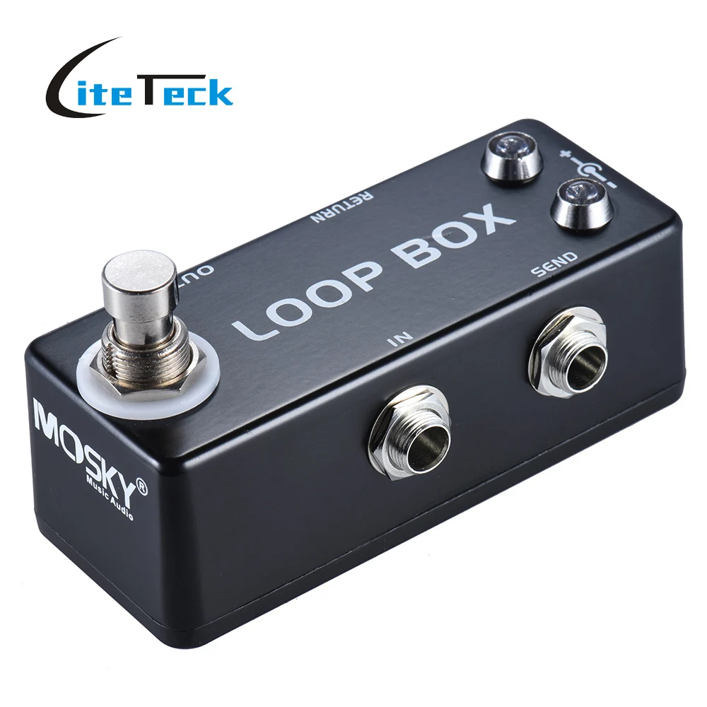 

MOSKY Mini Loop Box Guitar Effect Pedal Switcher Channel Selection True Bypass Zinc-aluminium Alloy Body Guitar Parts
