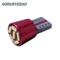 AOYUNYEBAO 2X Автомобиль светильник Canbus T10 W5W 194 168 4014 SMD ошибок шарика автомобиля 6000 К белый Подсветка салона лицензии 12 В для авто