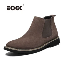 Suede Leather Men Boots Short Ankle Boots,Retro Slip-on Chelsea Boots Quality Handmade With Fur Autumn And Winter Shoes Suede Leather Men Boots Short Ankle Boots,Retro Slip-on Chelsea Boots Quality Handmade With Fur Autumn And Winter Shoes