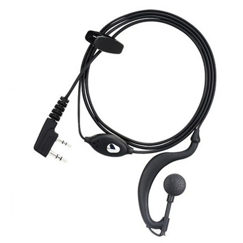 100% Original WLN KD-C1 Headset Two Way Radio Earphone KAILI KD-C2 Walkie Talkie 50km Headphone PTT Microphone Mic Earpiece