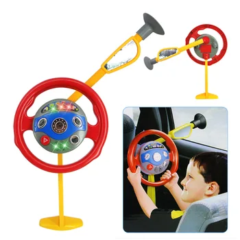 

MrY New Baby Electronic Backseat Driver Car Seat Steering Wheel Kids Toy Musical Suction Cup Driving Steering Wheel Educational Toy