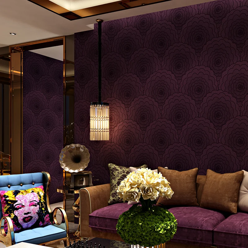 Papier peint violet achetez des lots à petit prix papier peint ... Peinture et papier peint pour chambre