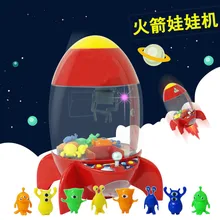 Ловец будильник монета игровой автомат настольный мини куклы грейфер автомат коготь игрушки аркадная детская вечеринка на день рождения