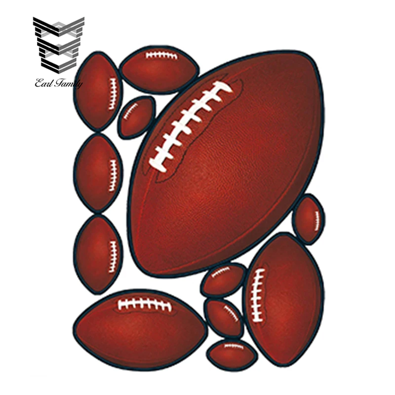 

EARLFAMILY 20cm x 15cm American Football GAME DAY Party Window Clings Stickers Decorations Waterproof Car Sticker Accessories