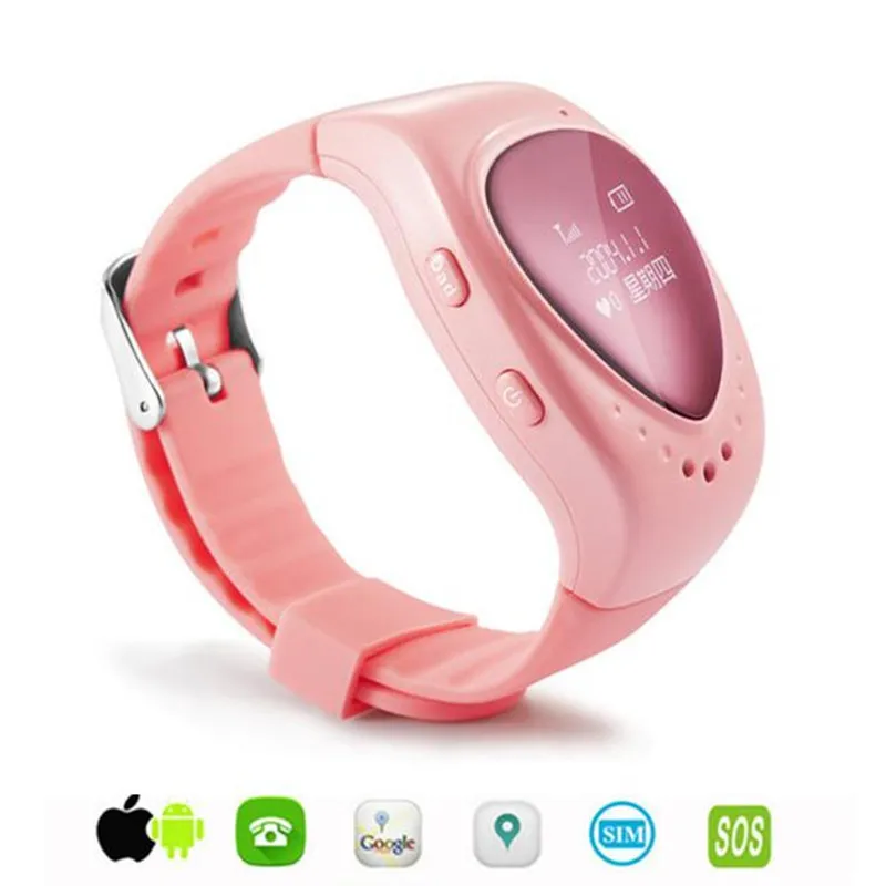 

Kids GPS Watch tracking tracker watch phone children gps bracelet google map, sos button, free apps gsm gps locator