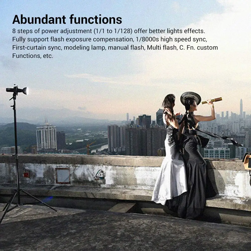 US $329.00 Godox AD200 200Ws 24G TTL Flash Strobe 18000 HSS Cordless Monolight With Cover 500 Full Power Shots And Recycle In 00121Sec