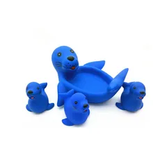 4 шт./лот игрушки для ванной душ вода плавающая скрипучий красочные резиновые животные детские водяные игрушки Brinquedos Для Ванной Комнаты