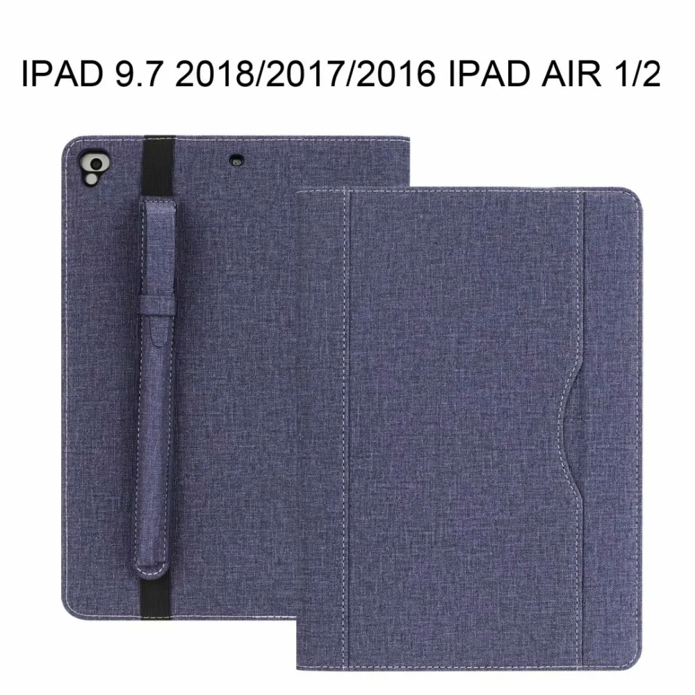 Чехол для планшета для ipad Air 2 ipad 9,7, ультра тонкий флип-кошелек, чехол из искусственной кожи, чехол для Apple ipad+ протектор