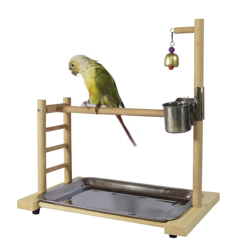 Jogo Ginásio de Madeira Playground Conure Gaiola