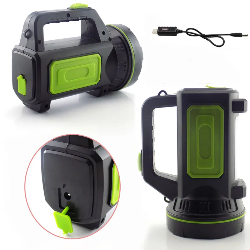 Высокомощный светодиодный светильник-вспышка с зарядкой от USB, светильник-вспышка со встроенным аккумулятором, боковой светильник для рыбалки на открытом воздухе, кемпинга, переносной
