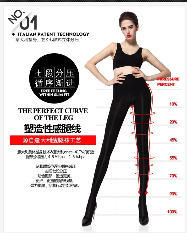 Women Slim 680D Leggings Therapeutic 20-30 mmHg Rehabilitation Therapy Shaper Lycra Compression Leggings lululemon leggings