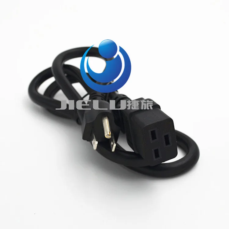 

USA Power Cord,US Canada 3Prong Nema NEMA 5-15P 3Pin Male to IEC320 C19 Left Angle Female Socket Power Adapter Cable,1 pcs