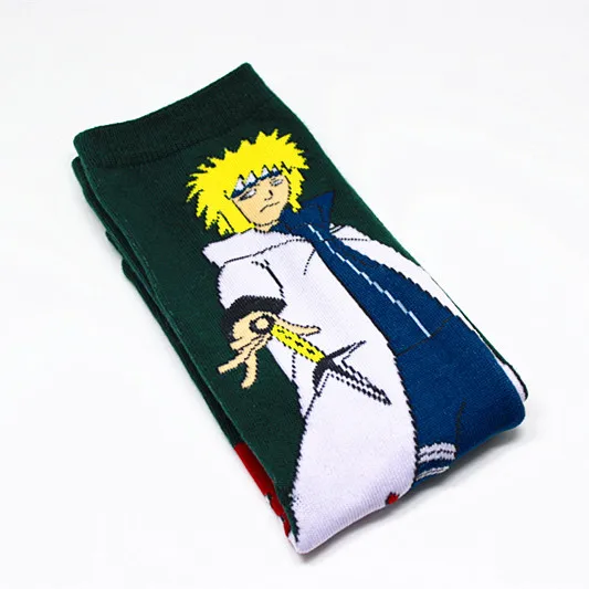 Носки с японским аниме Uzumaki Naruto, Tsunade Rock Lee, новинка, персонализированные носки на весну и осень, женские и мужские вечерние носки на Хэллоуин, подарки - Цвет: B