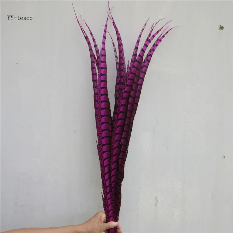 

100pcs 32-36inch/80-90cm natural Lady Amherst Pheasant Feather rose pheasant feathers for carnival party costumes decoration