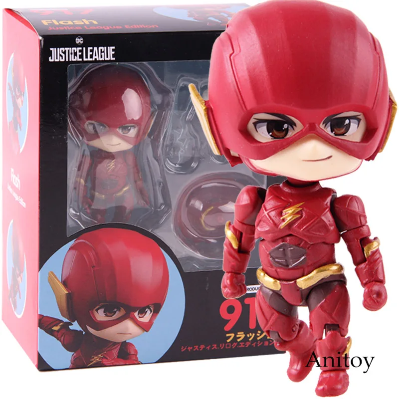 

DC Justice League Action Figures The Flash Nendoroid 917 PVC Collectible Model Toy