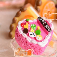 Милый мини кукольный домик миниатюрные куколные столовые принадлежности кукольный домик торт