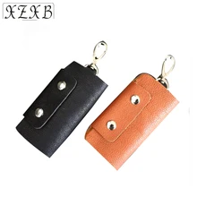 XZXB мужские ретро из натуральной кожи модные горячие продажи Глобальный брелок чехлы бумажник Hasp брелок дверь Автомобильный держатель для ключей на сумку экономка