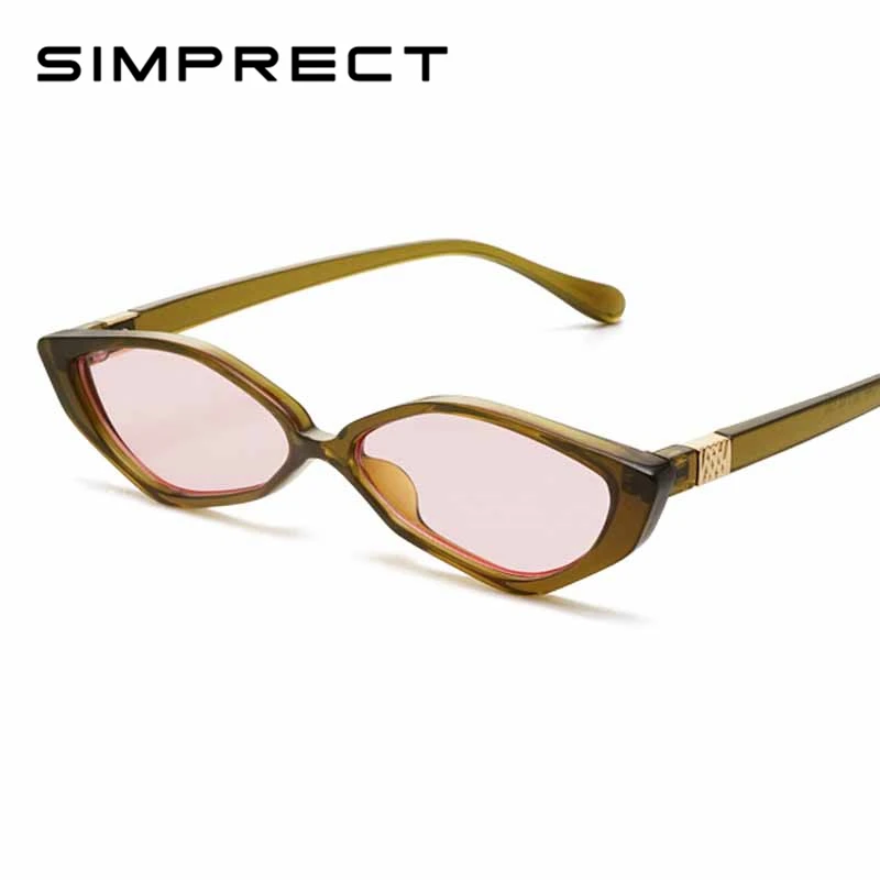 

SIMPRECT Small Cat Eye Sunglasses Women Men Black Cateye Sun Glasses Fashion Brand Sunglass Retro Oculos De Sol Feminino YJ1020