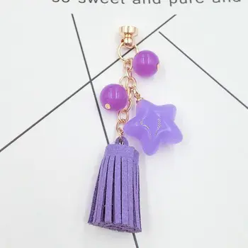 

5 pcs/lot 3D Alloy Sticker for Phone Suede Tassels DIY Jewelry Making Bag/Handbag/Purse Hanging Ornament/Charms/Adornment/Trim