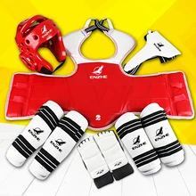 Новинка для взрослых детей тхэквондо утолщение wtf тхэквондо защита 8 шт. тхэквондо протектор Грудь протектор каратэ шлем