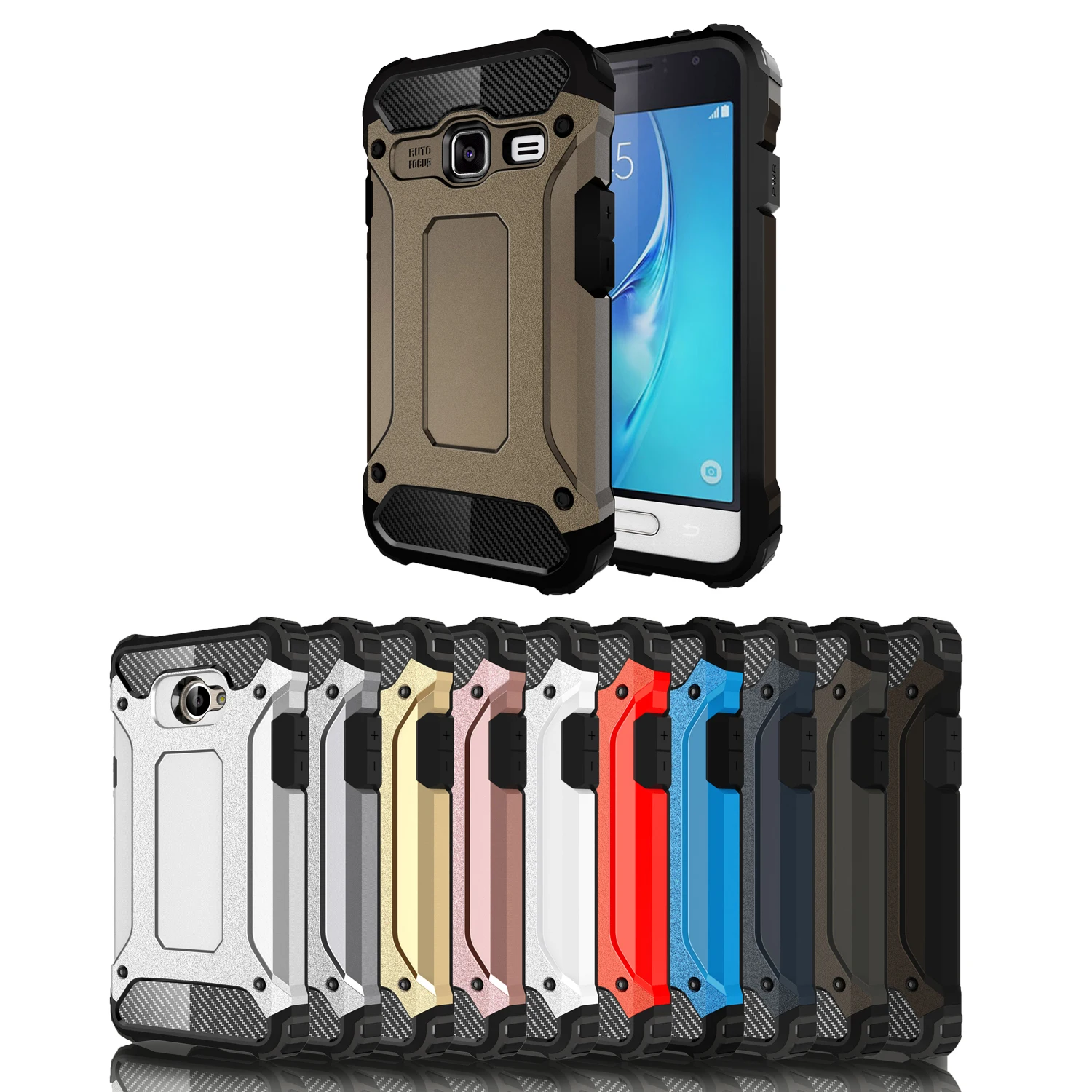Heavy Duty жесткий силиконовый чехол для Samsung Galaxy J1 J 1 мини J1mini SM-J105 SM-J105H на заднюю