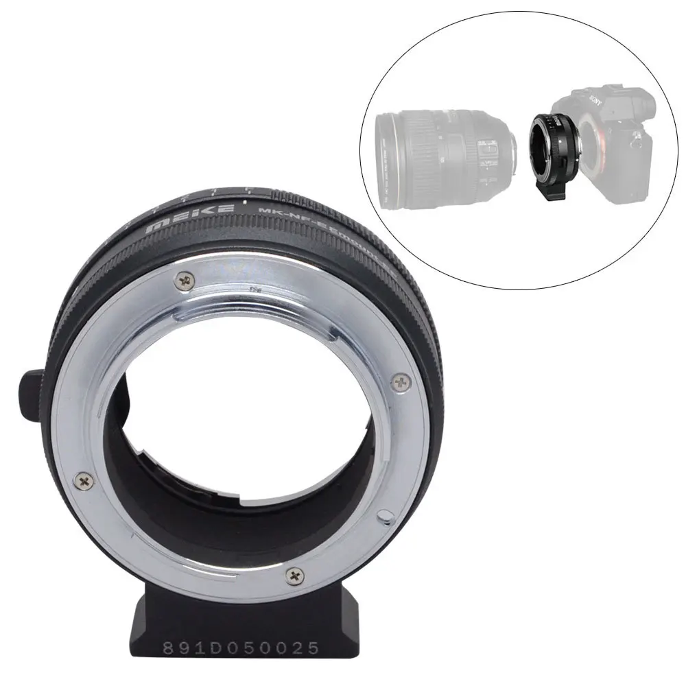 Meike MK NF E Mount Adapter Ring for Nikon F mount Lens to Sony