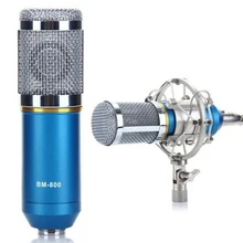 Горячая мода, чистый металлический проводной конденсаторный микрофон, микрофон для караоке с амортизационным креплением, микрофон для домашней студии записи L800M