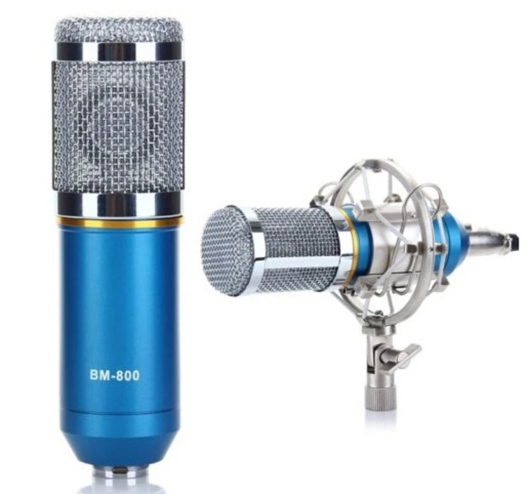 Hot Fashion Pure Metal Wired Condenser Microphone Karaoke Microfone