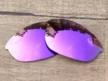 Plasma Purple Mirror Polarized Replacement Lenses For Half Jacket Sunglasses Frame 100% UVA & UVB Protection