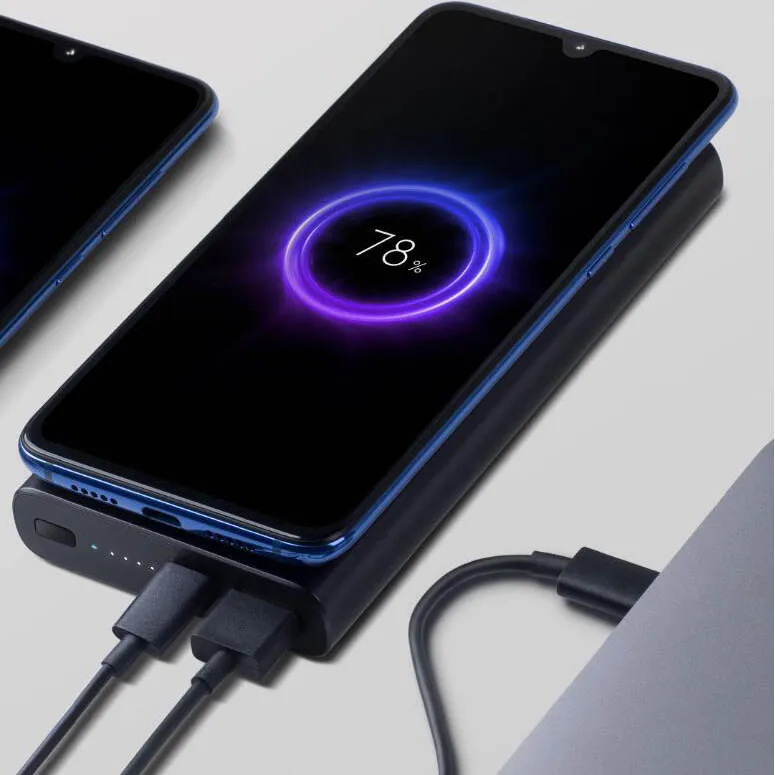 Оригинальный беспроводной внешний аккумулятор Xiaomi Mi Qi 10000 мАч PLM11ZM быстрая