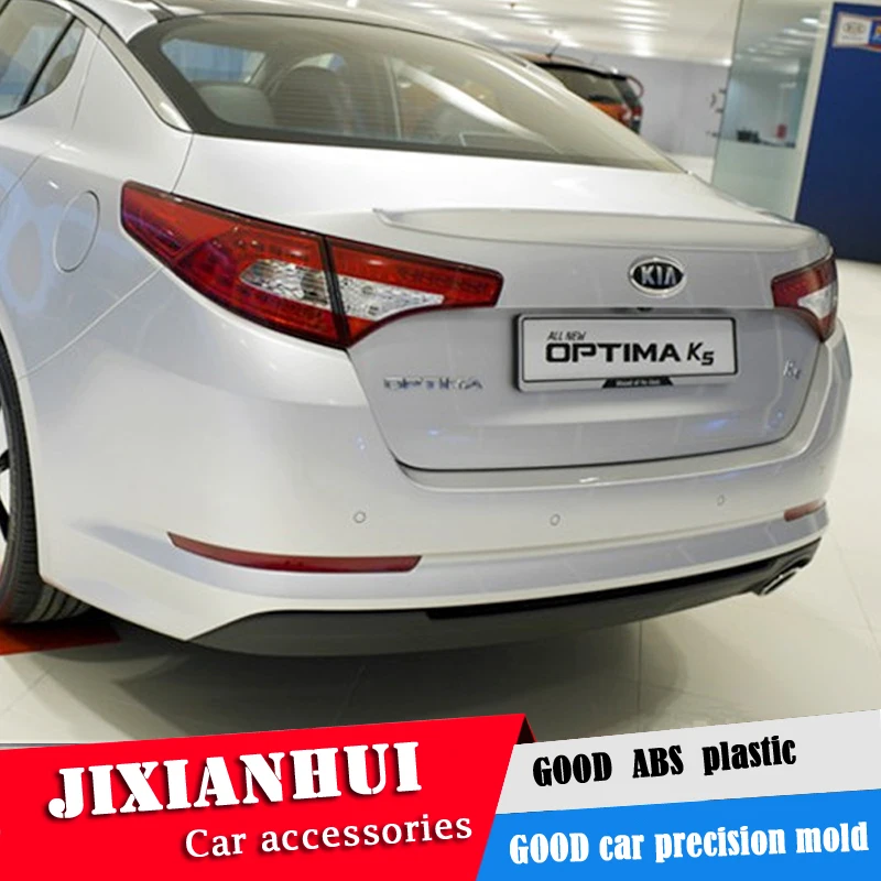 Для спойлер Optima 2011-2013 Kia Optima K5 спойлер DKWDK ABS пластик Материал заднего крыла Цвет задний спойлер